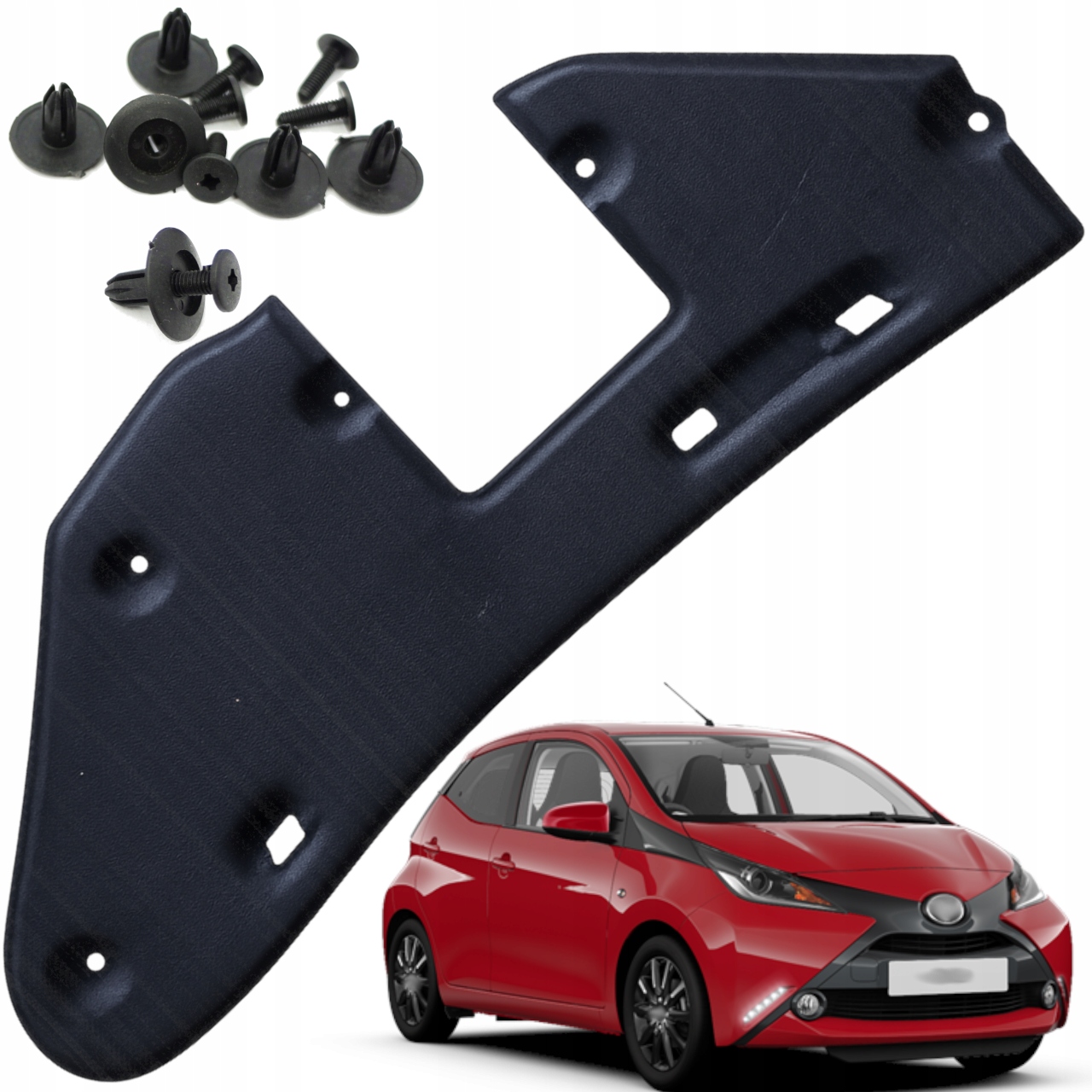 Tlumení masky Izolace podbití Toyota Aygo II 14-22R sponky Hq