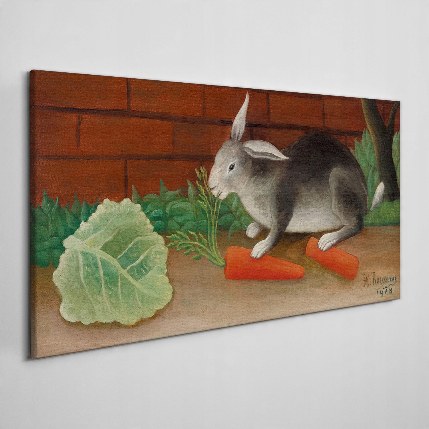 

Obraz na płótnie Marchew zwierzę królik 140x70 cm