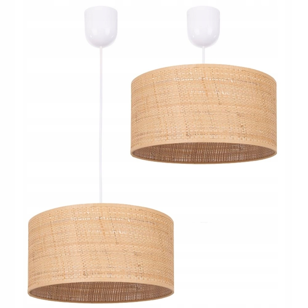 Skandynawska Lampa Sufitowa Wisząca Ratan 30CM