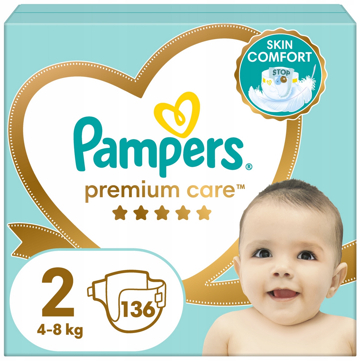 Pampers Premium Care 2 136 szt. 4-8 kg Pieluszki