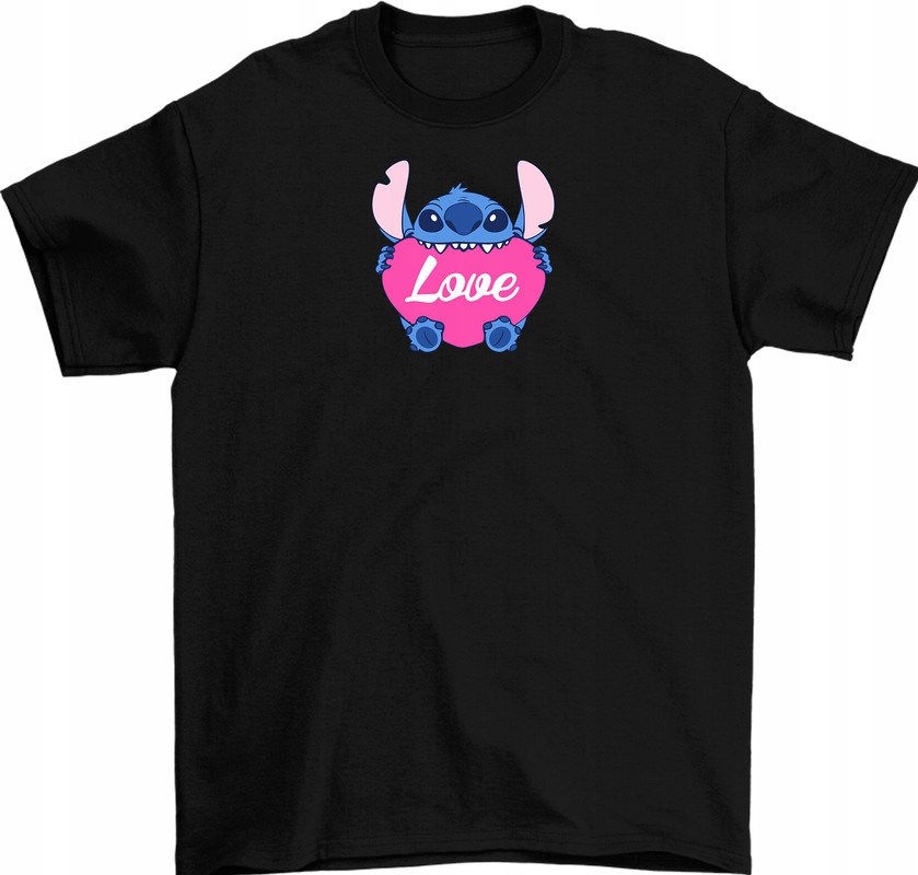 

Koszulka Czarna Lilo and Stich 4 S