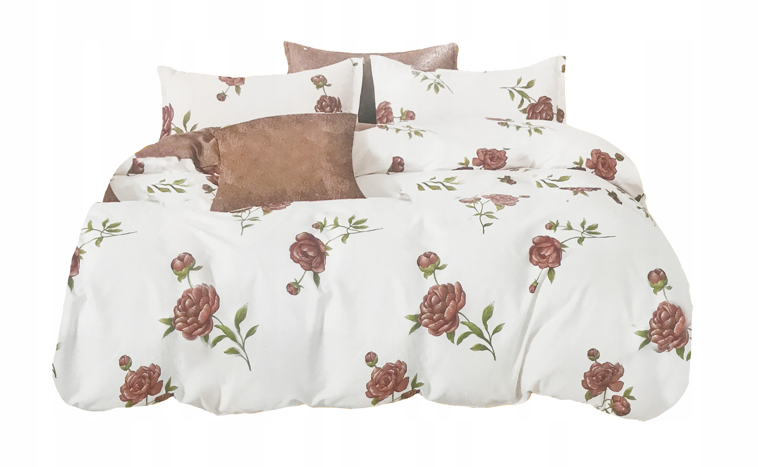 Povlečení 160x200 Bavlna Sada Povlečení 3 Č. 2 Povlaky Na Polštáře Pivoňky