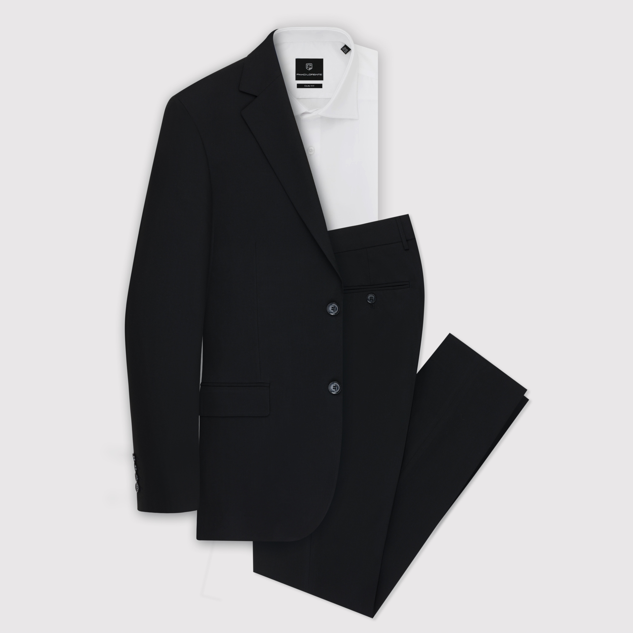Černý klasický pánský oblek Pako Lorente 52/176