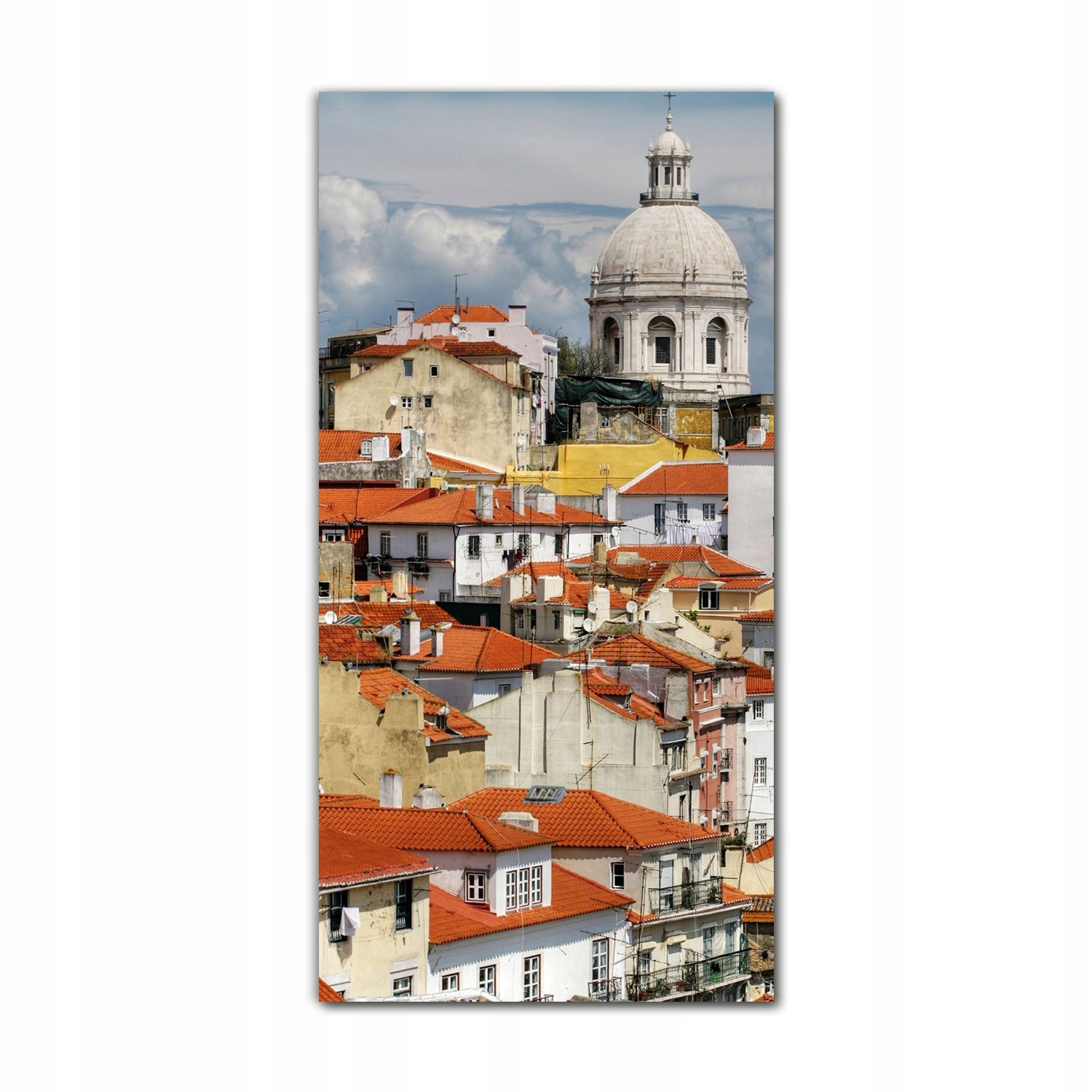 

Foto na szkle do salonu 70x140 cm Miasto budynki