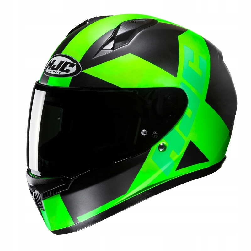 KASK HJC C10 TEZ FLUO GREEN/BLACK (S)