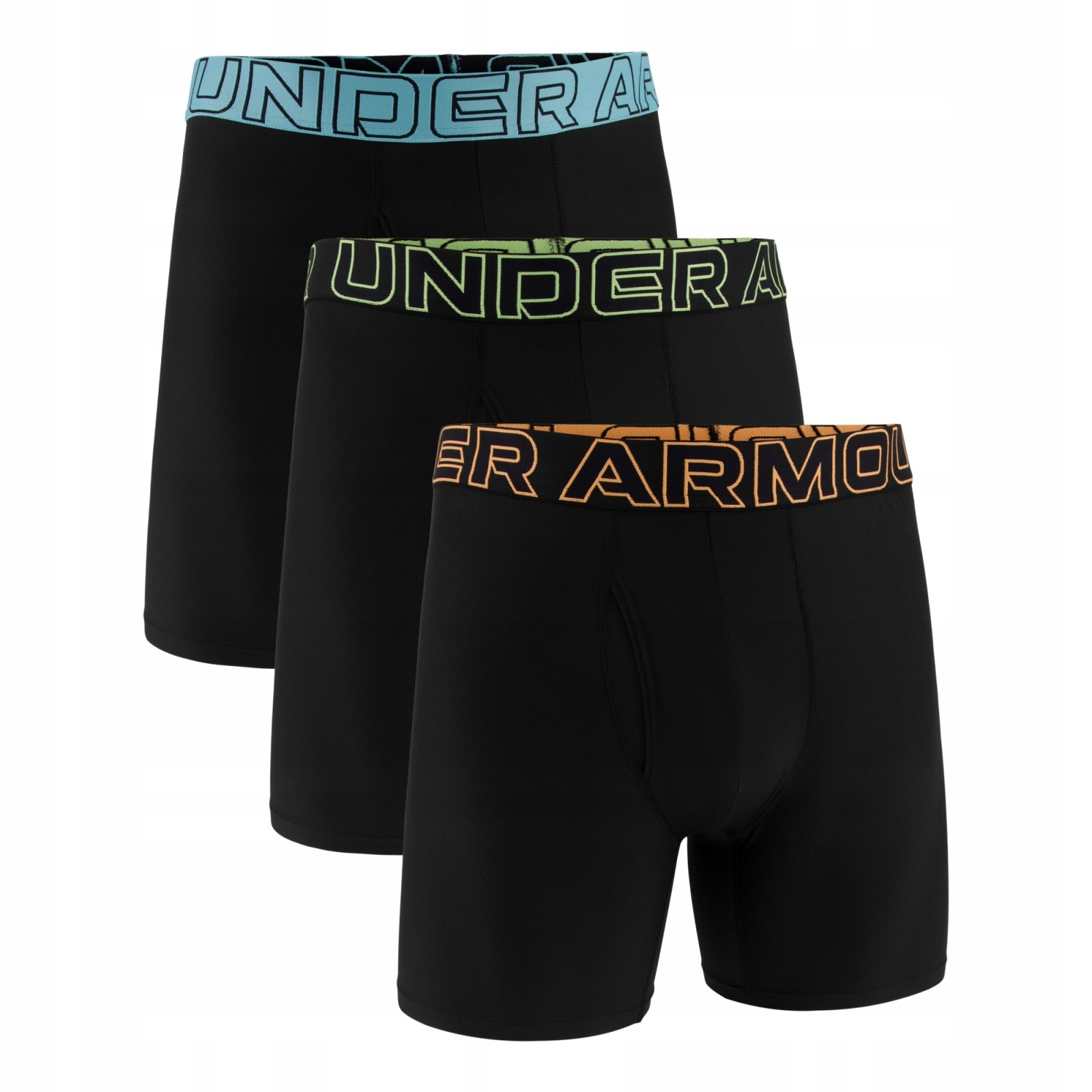 Boxerky, tangá, slipy Under Armour Performance Tech Solid 6in 3ks