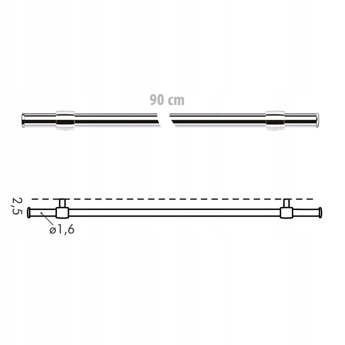 

Drążek Reling Kuchenny Do Zawieszania Tescoma 90cm