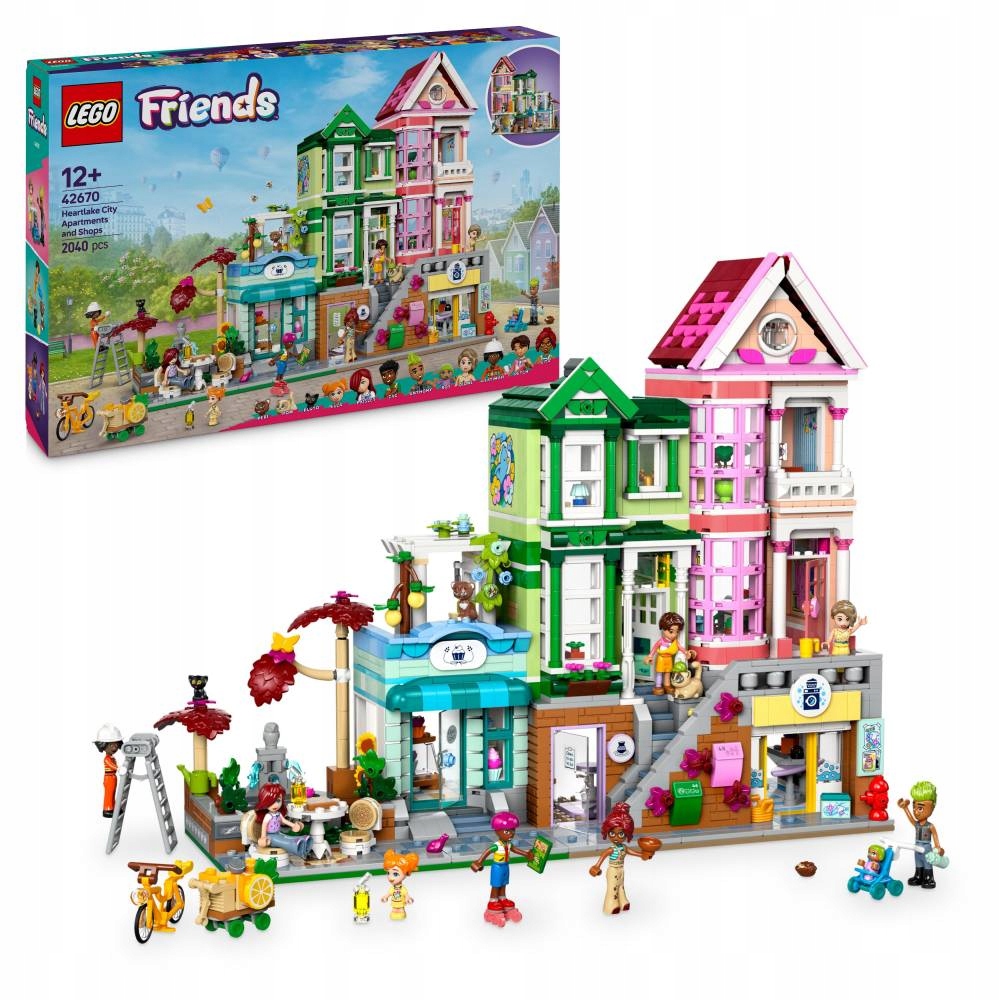 Lego 42670 Friends Byty a obchody ve městě Heartlake