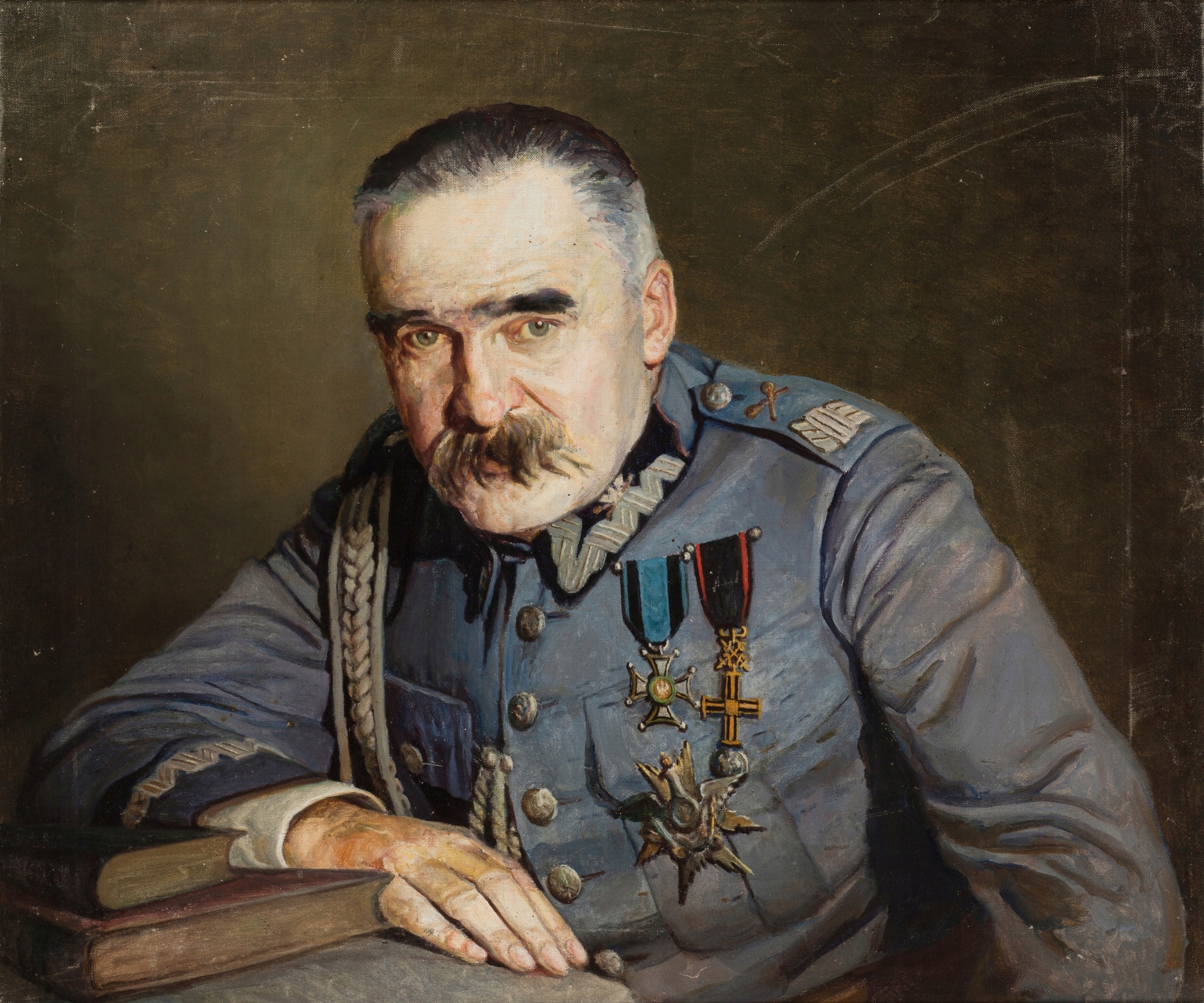 Józef Piłsudski Portret 1933r. OBRAZ na Płótnie 50x60cm