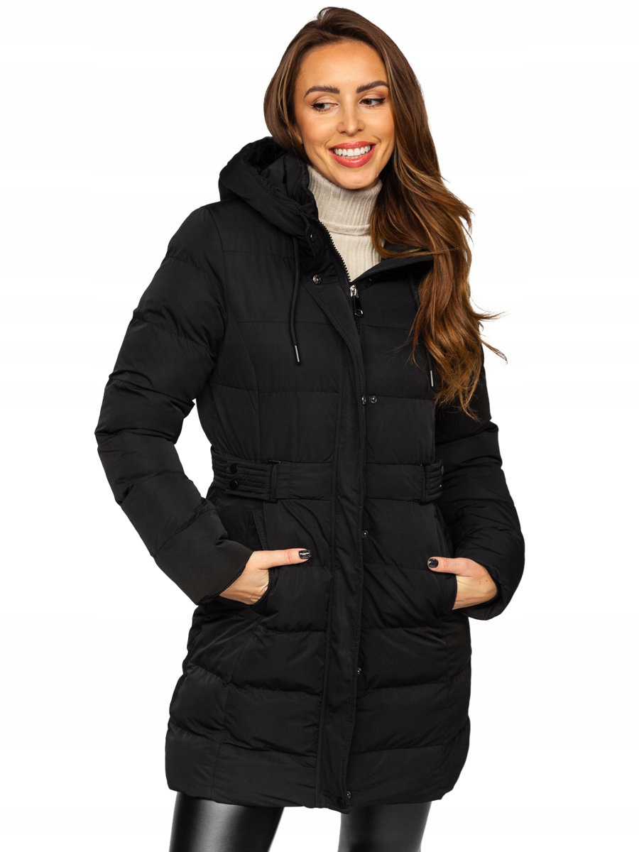 Kurtka Zimowa Pikowana Czarna 7086 DENLEY_2XL