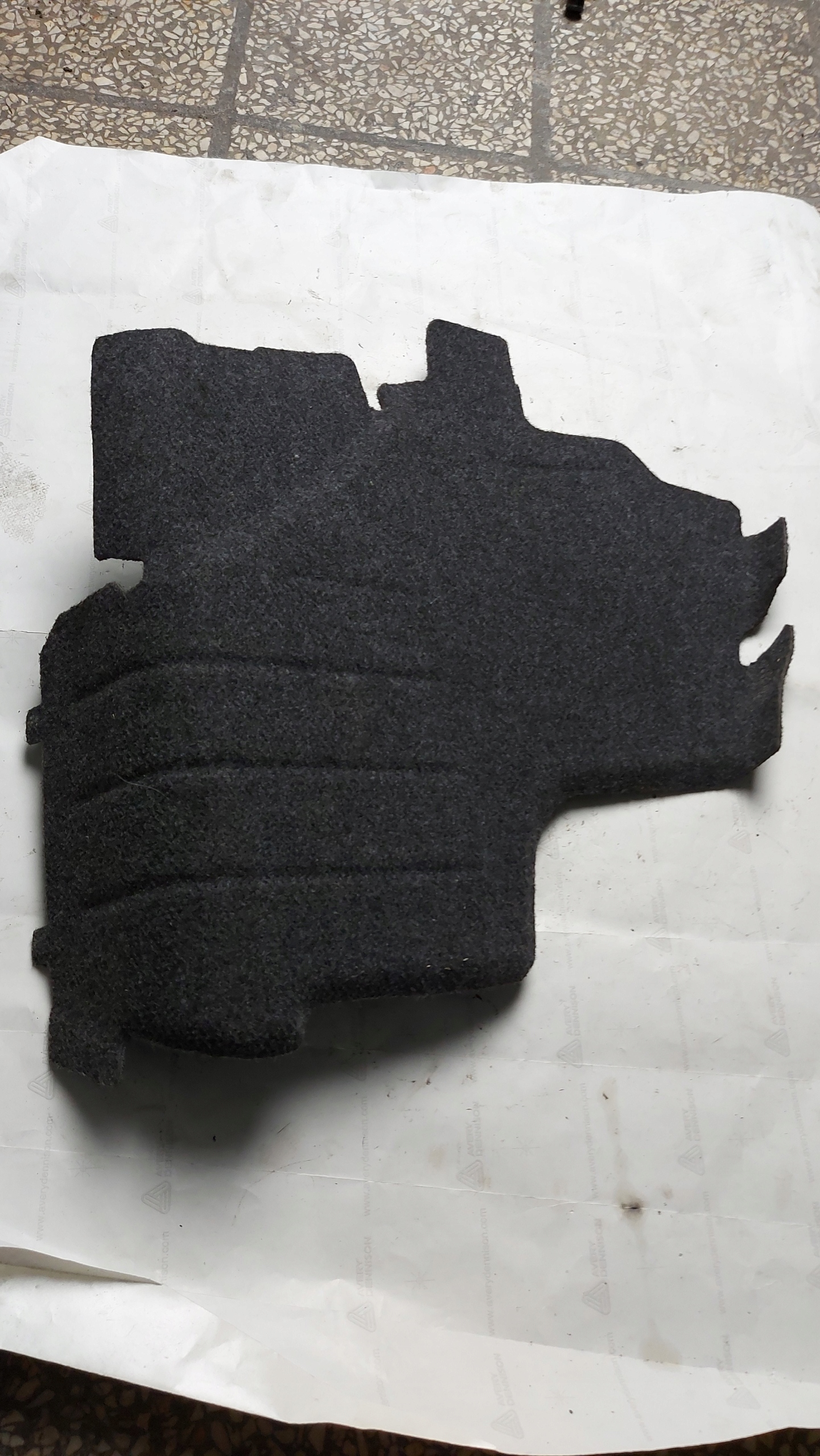 mats upholstery boot right black MERCEDES R W251 OE EU