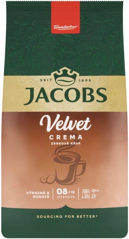 Jacobs Velvet Crema zrnková káva 1kg