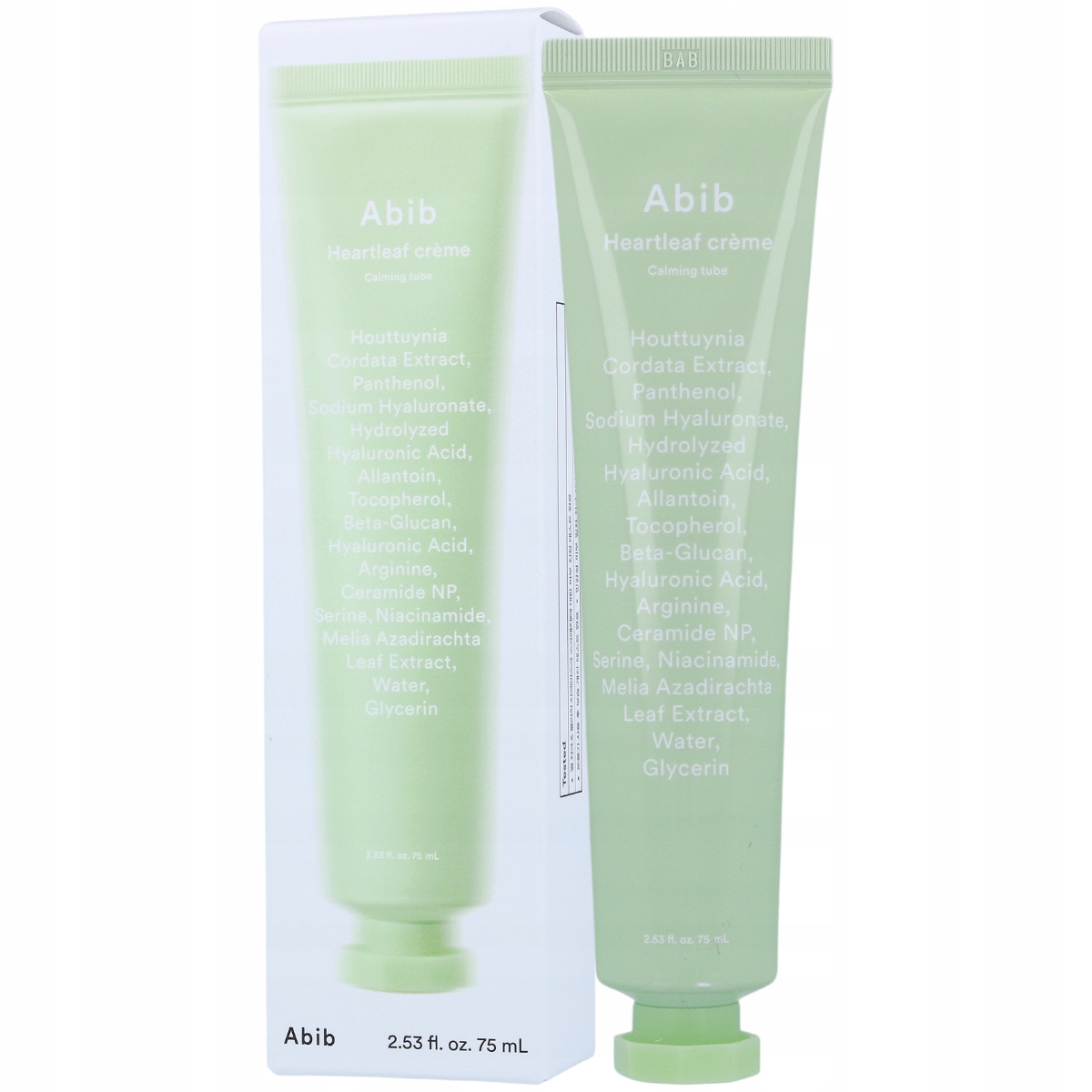 Abib Heartleaf Creme Calming Tube, 75 ml zklidňující a hydratační krém