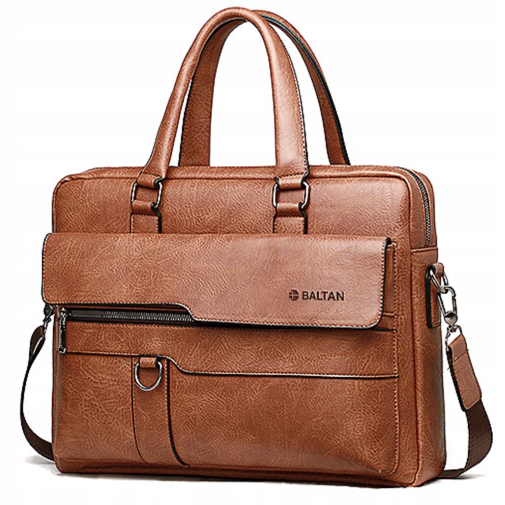 Obchodní Taška Na Notebook 14" Eko Eko Kůže Hnědá Kvalita