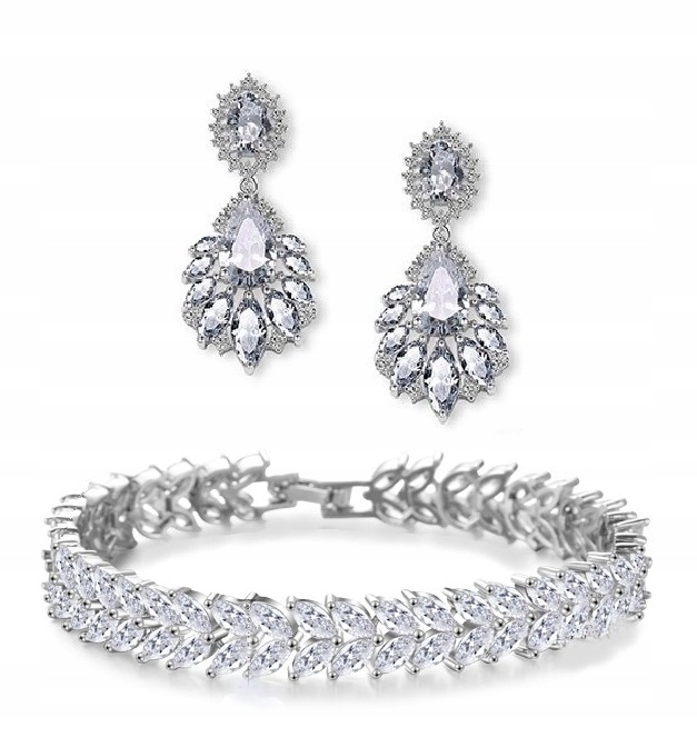 Exkluzivní Svatební Komplet S Diamantovými Zirkony