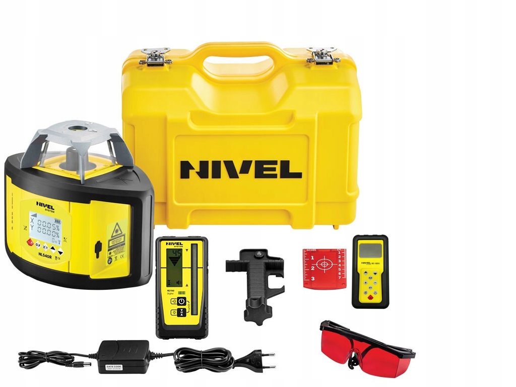 NIVEL SYSTEM NIWELATOR LASEROWY NL540 DIGITAL RD700+STATYW SJJ1+ŁATA LS-24 Marka Nivel System