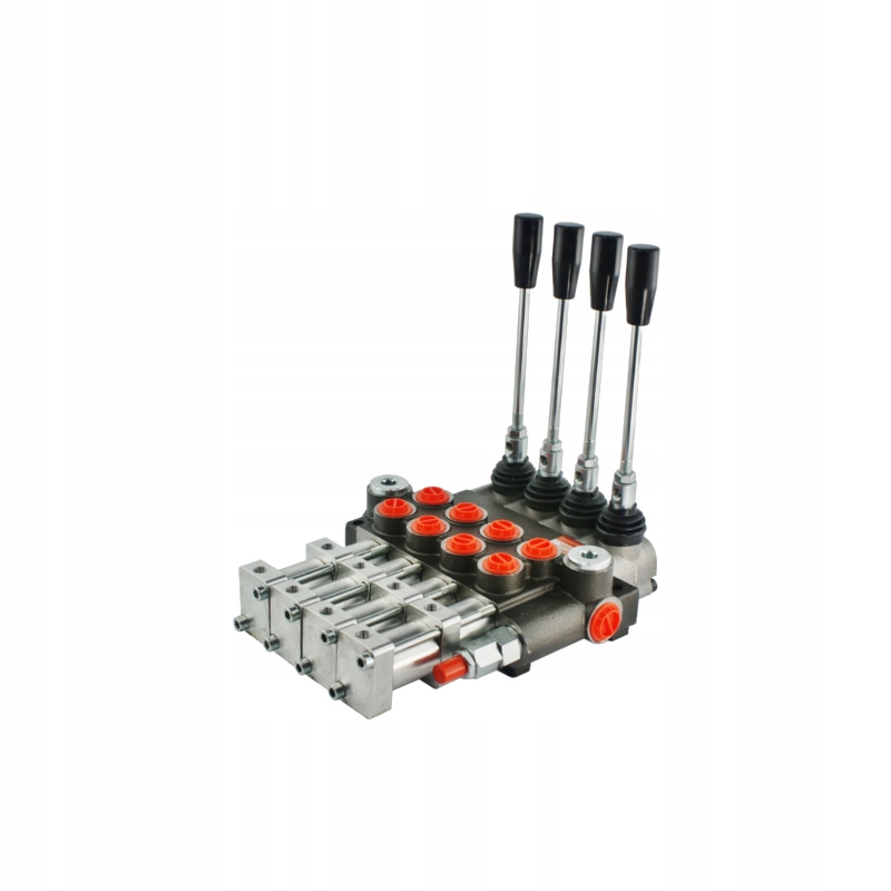 4-sekční hydraulický rozdělovač 40 l/min ovládaný pneumaticky nebo