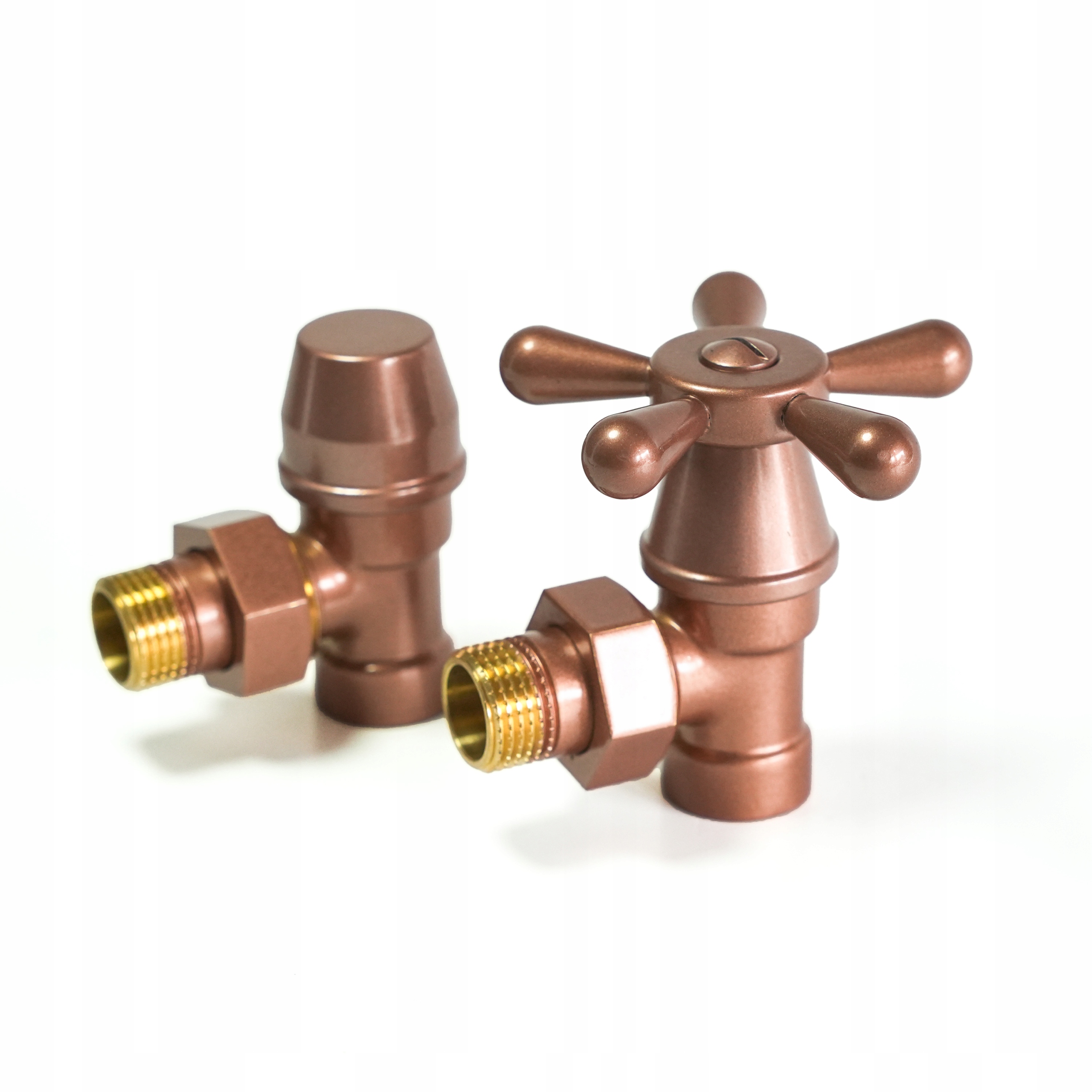 Úhlový regulační ventil Retro Vision měď