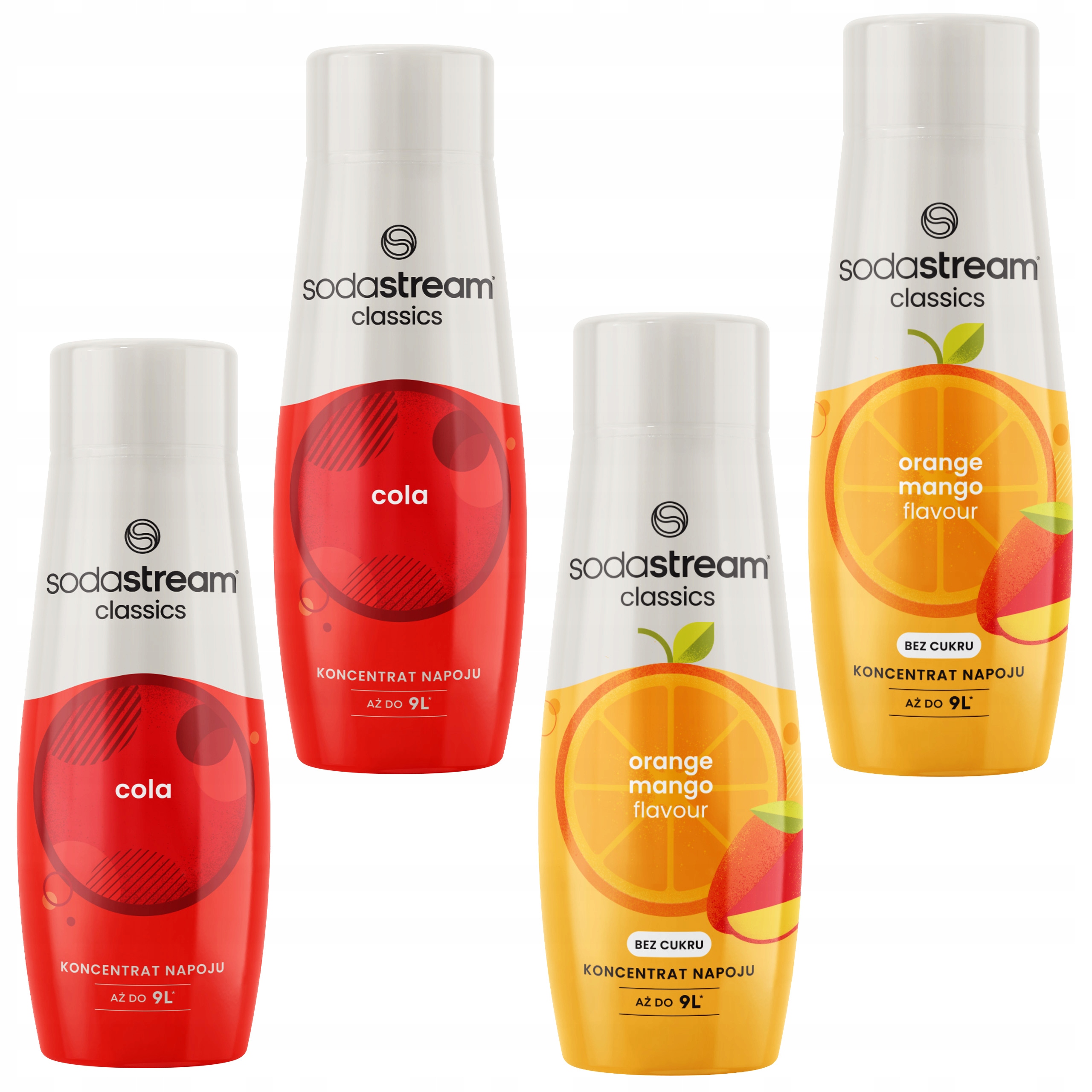 SODASTREAM Syrop koncentrat 2xCola 2xOrange-Mango