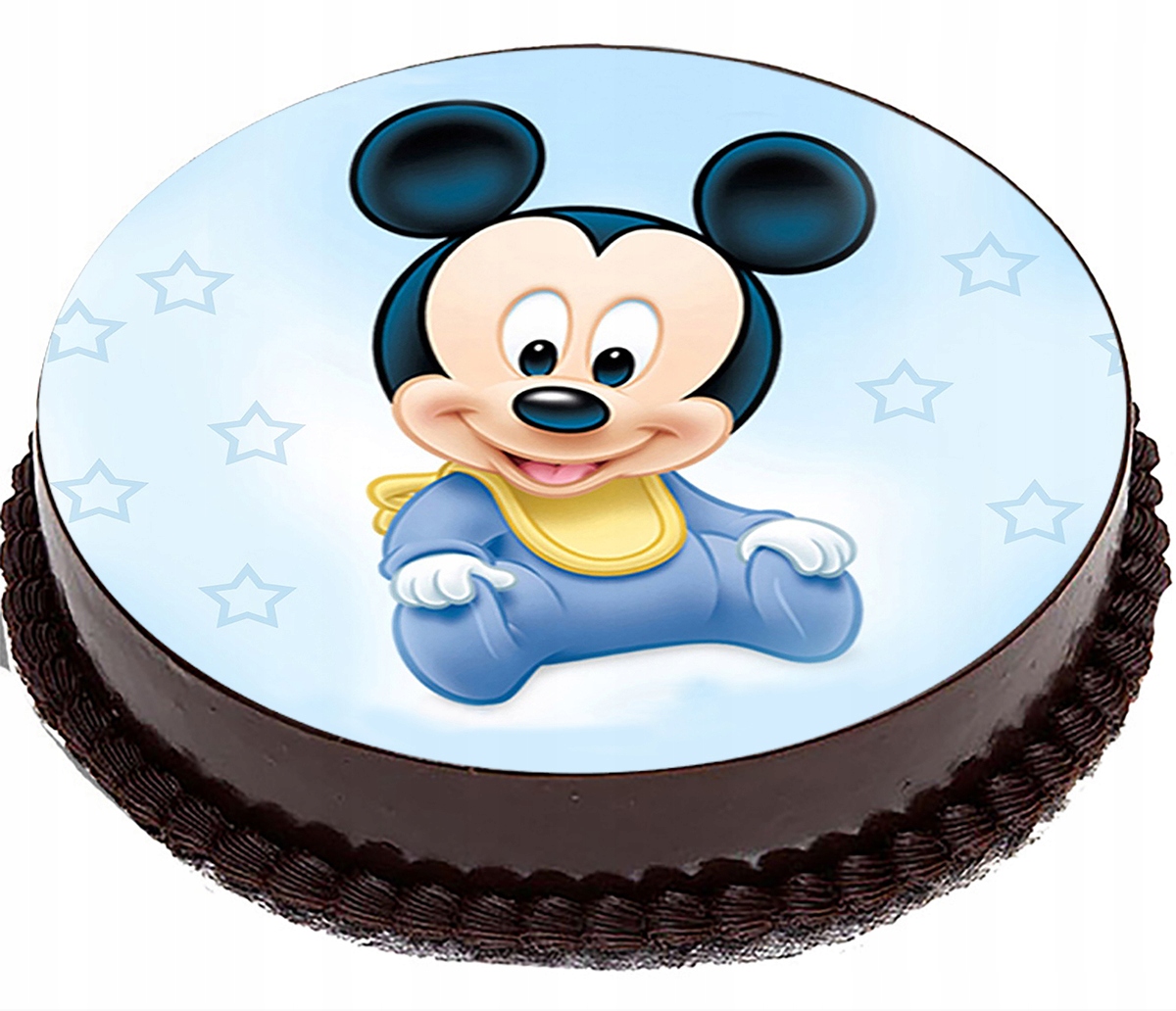 OPŁATEK NA TORT 6 ROCZEK MYSZKA MICKEY 20cm