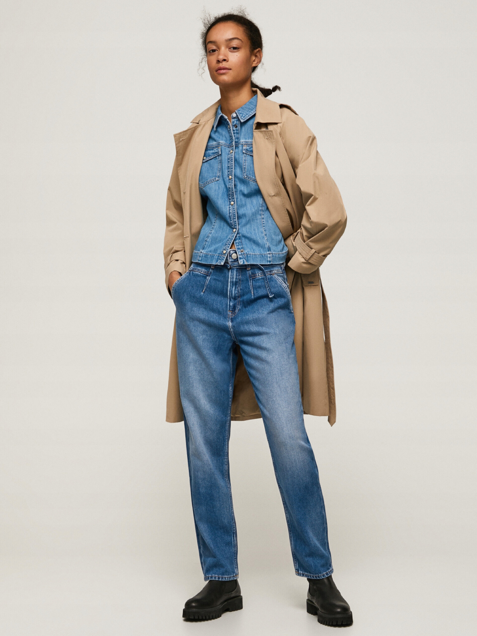 Pásek Pepe Jeans Blue Jeans 7/8 (27/28)