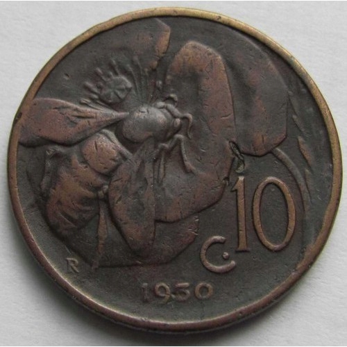 Włochy 10 centesimi 1930 Italia