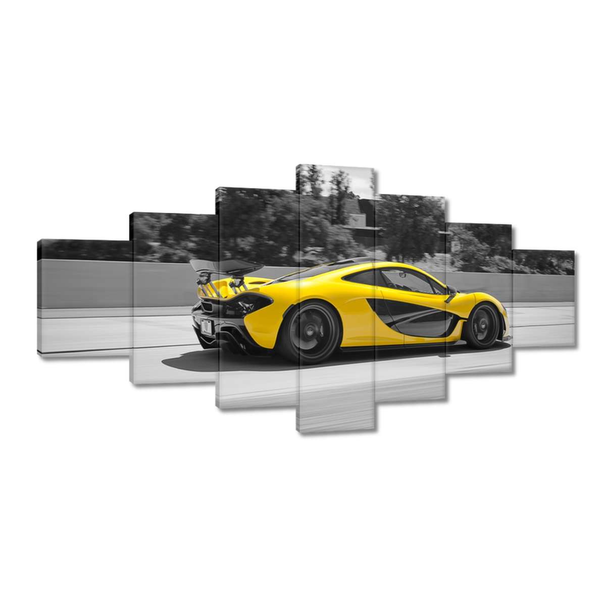 Obrazy 210x100 Yellow McLaren P1