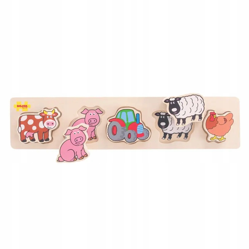 

Puzzle z uchwytami farma BigJigs