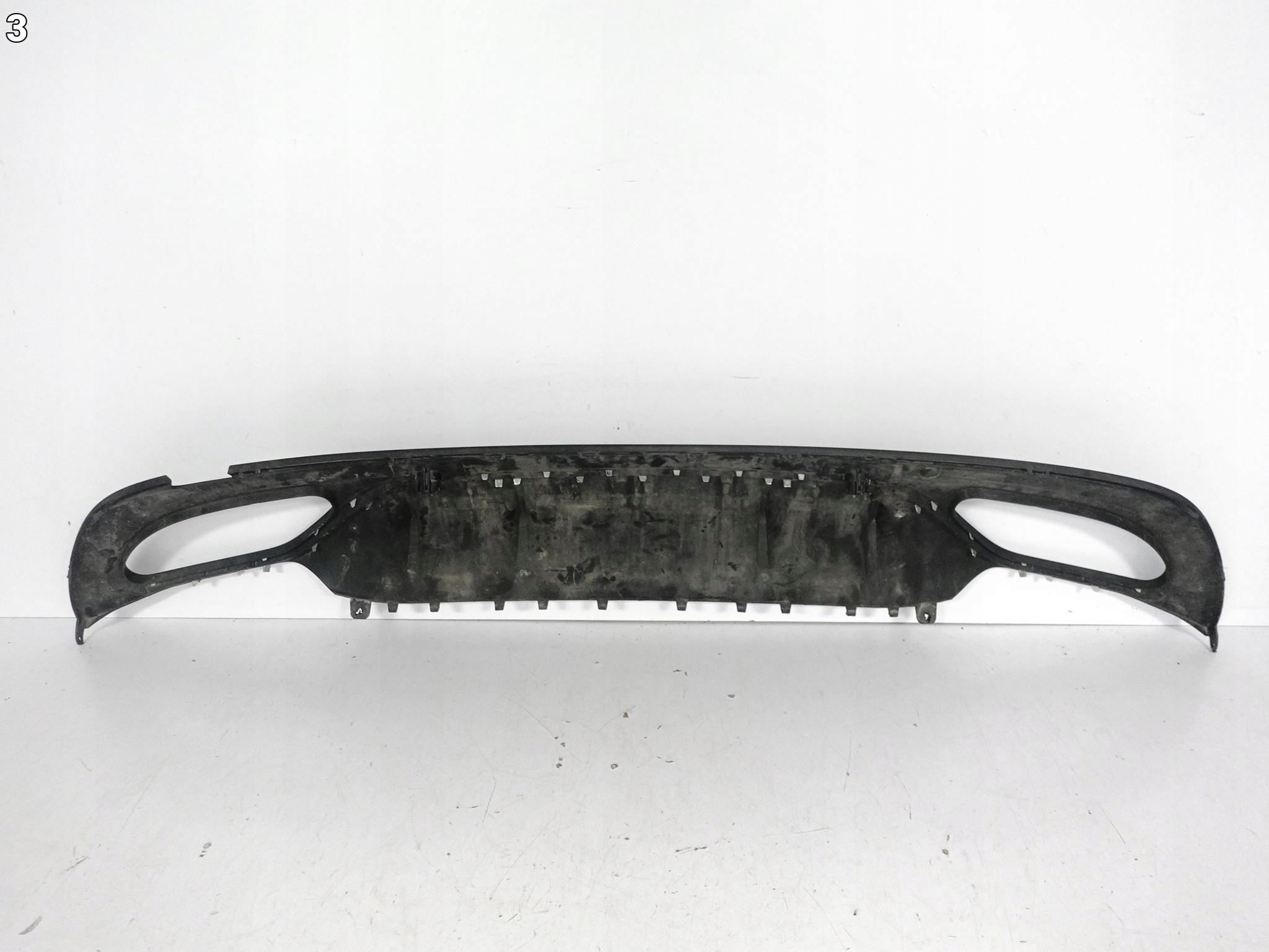 MERCEDES C-class W205 AMG LIFT 18-21 SPOILER diffuser CHROM W bumper rear part