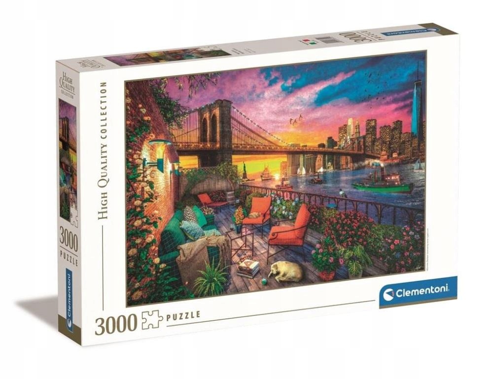 PUZZLE 3000 MANHATTAN BALCONY SUNSET