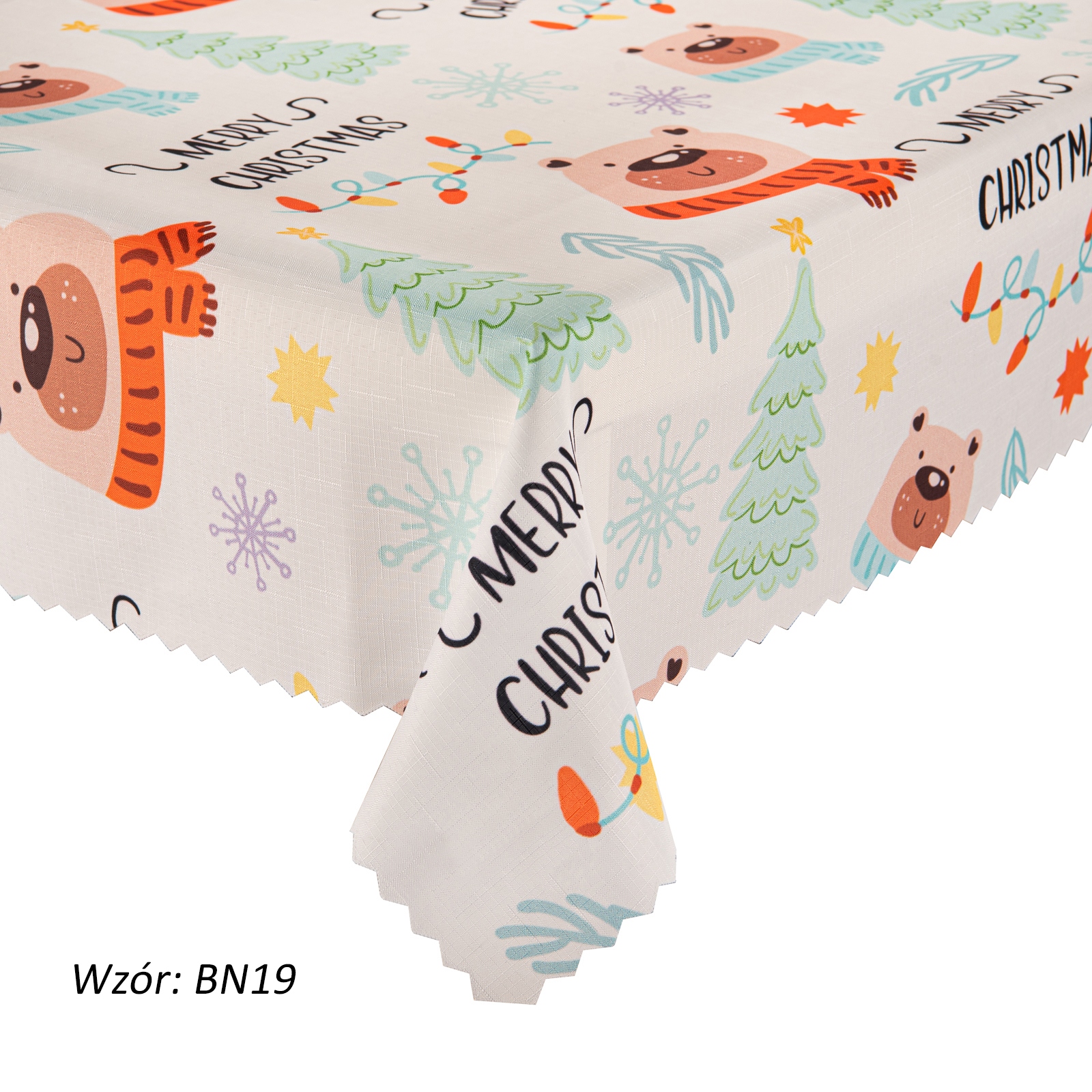 OBRUS NA ŚWIĘTA ŚWIĄTECZNY WIGILIA 120x160 POLSKI Waga produktu z opakowaniem jednostkowym 0.4 kg