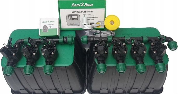 Zestaw nawadniania Rain Bird| Sterownik TM2| Moduł Wi-Fi| Czujnik |7 sekcji