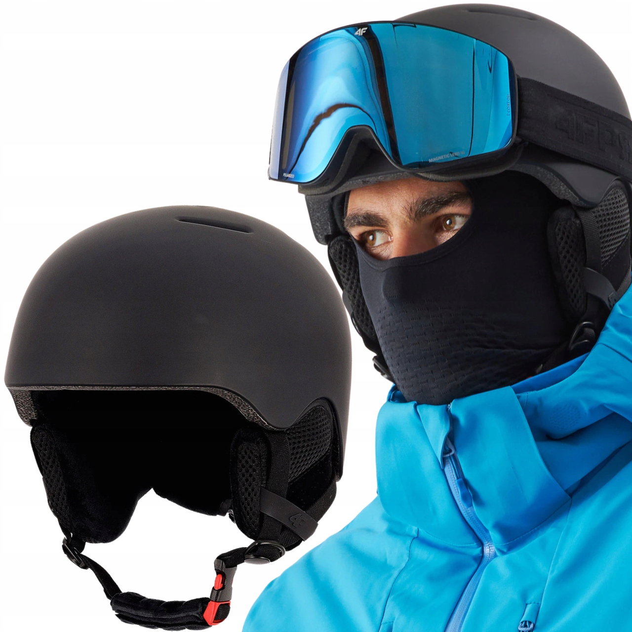 4F Dámská Lyžařská Přilba Snowboard Pánská s nastavitelnými náušníky