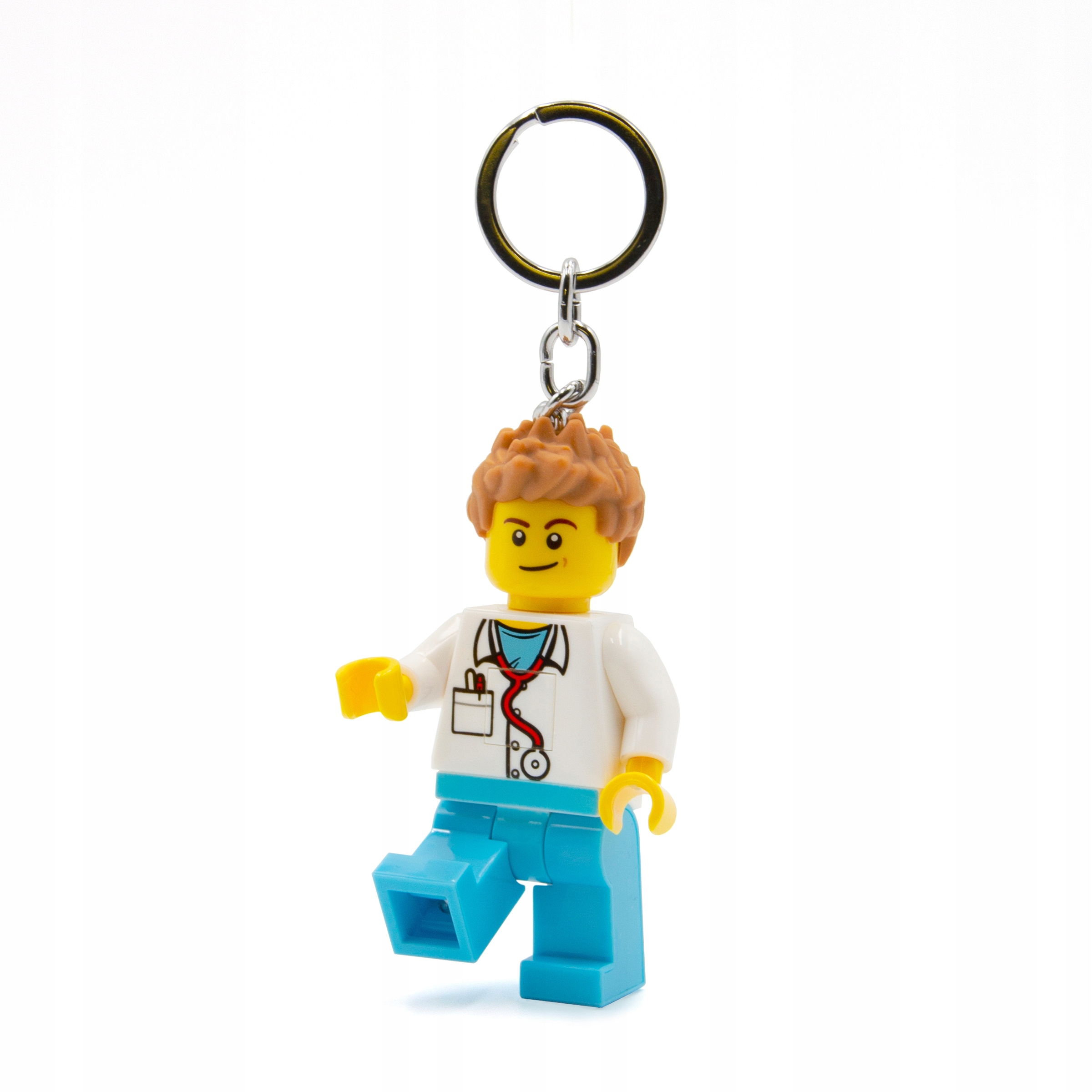 LEGO BRELOK Z LATARKĄ LED LEKARZ DOKTOR BRELOCZEK