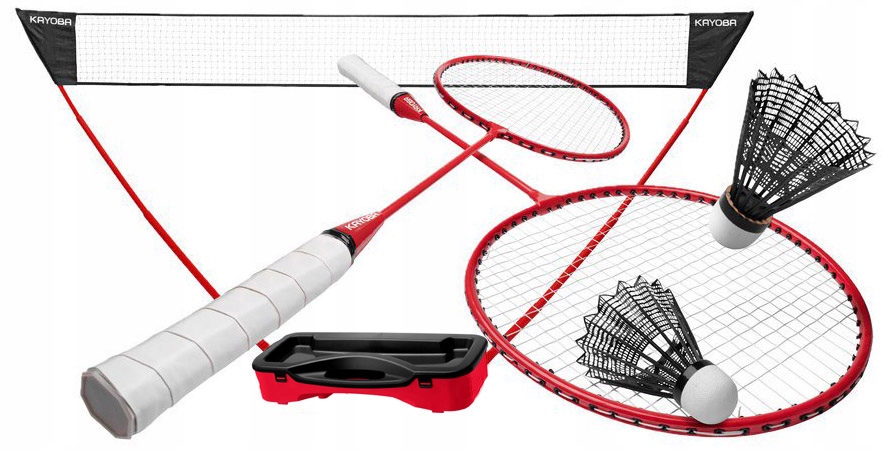 Badminton pokrowiec rakieta siatka zestaw lotek