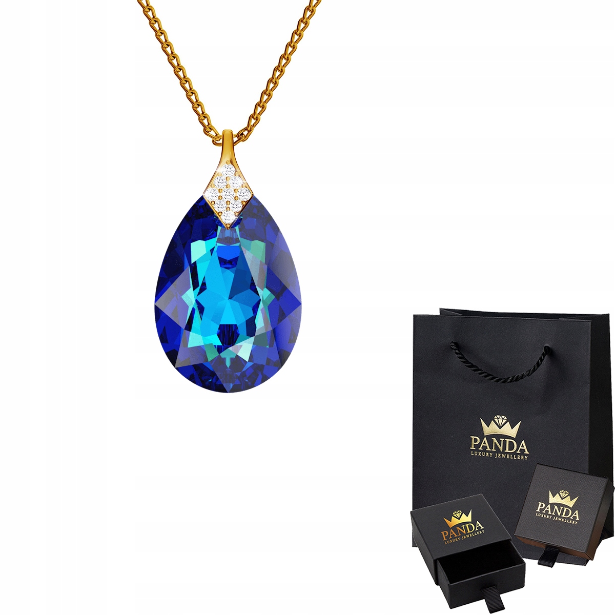 

Pozłacany Naszyjnik Swarovski Srebro 925 Prezent