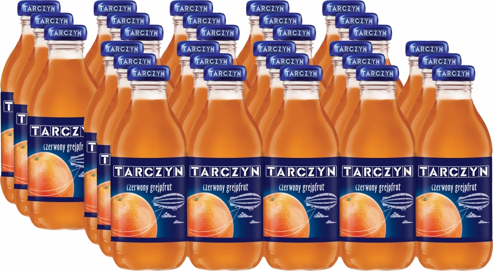 Tarczyn Butelka Czerwony Grejpfrut sok 100% 300ml x30