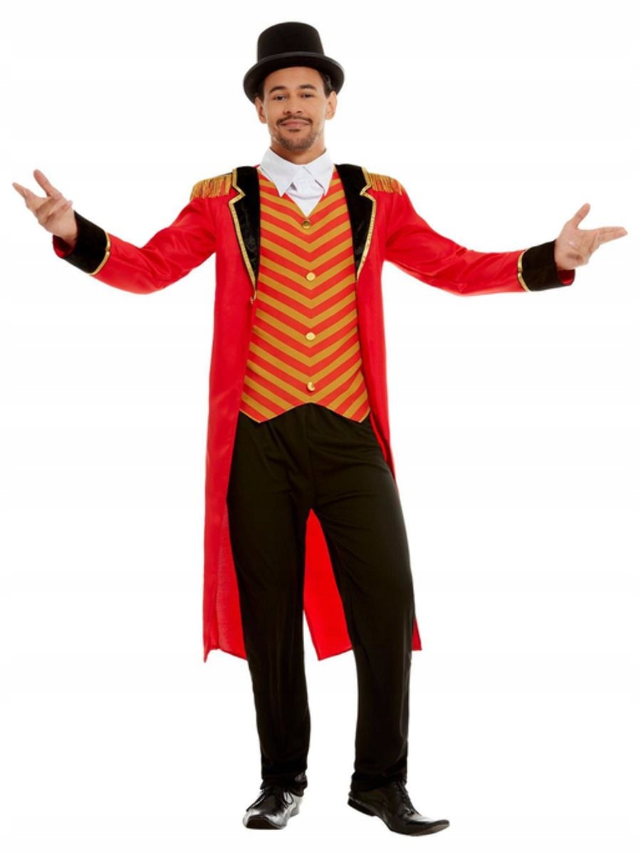 Deluxe kostým principála, červený M