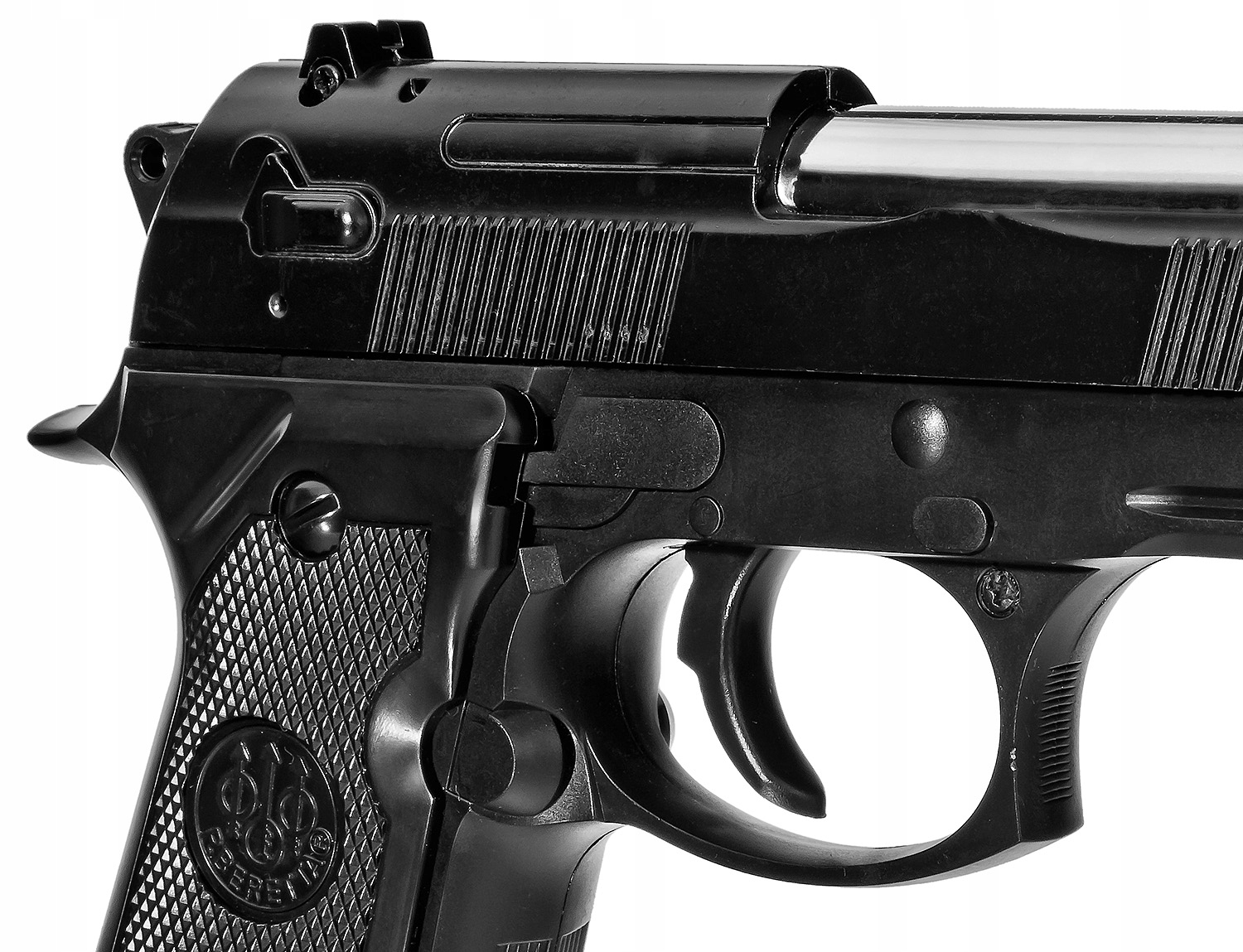 METALOWY PISTOLET REPLIKA BERETTA C19 KULKI TŁUMIK Wiek dziecka 18 lat +