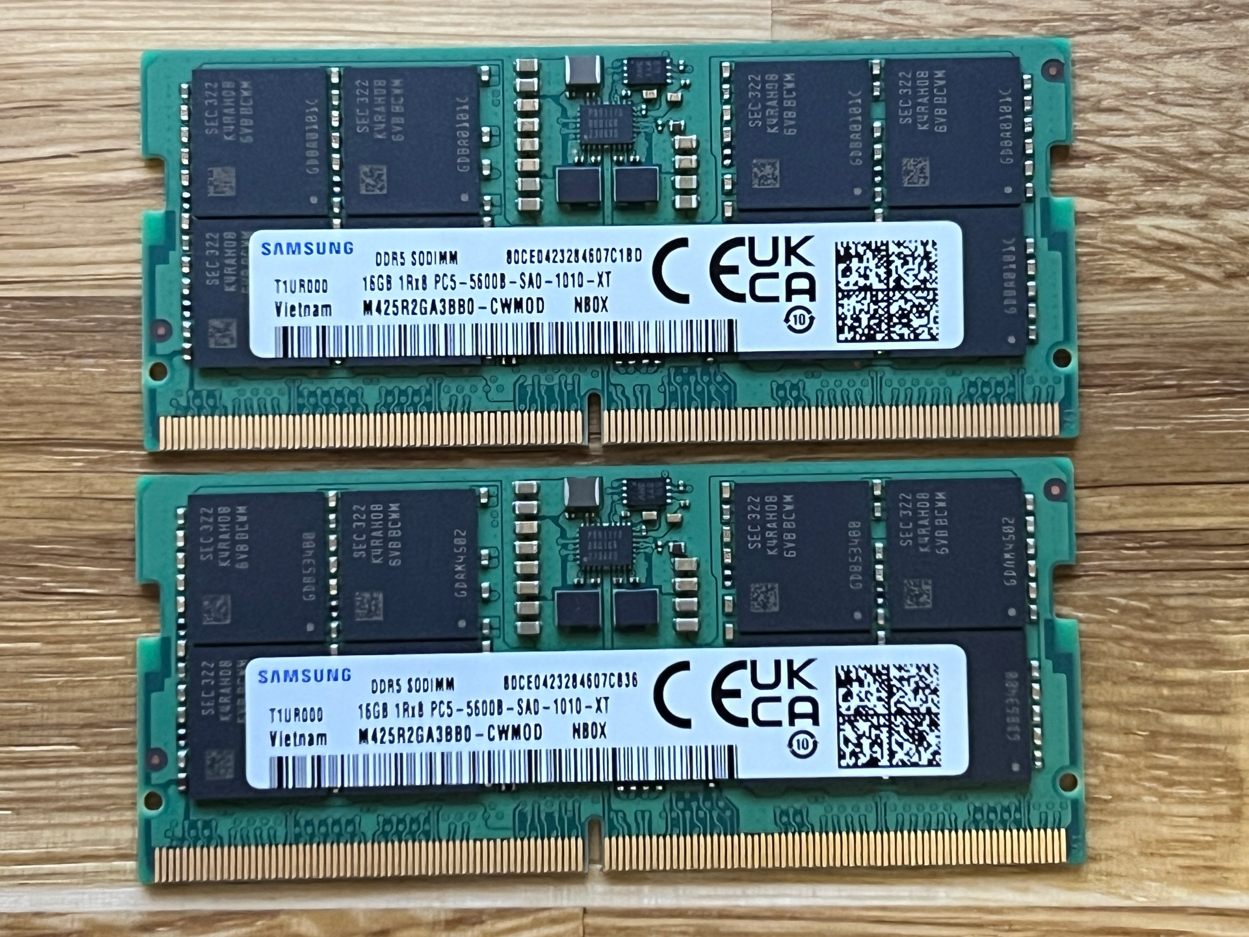 【ほぼ新品】SAMSUNG DDR5 32GB（16GB×2） 5600Mhz Pamięć RAM DDR5 Samsung M425R2GA3BB0-CWM 16 GB w Wrocław