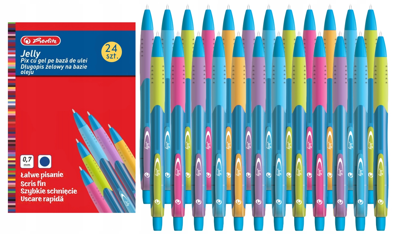 

Żelowy Długopis Herlitz Jelly Niebieski 24 Szt.