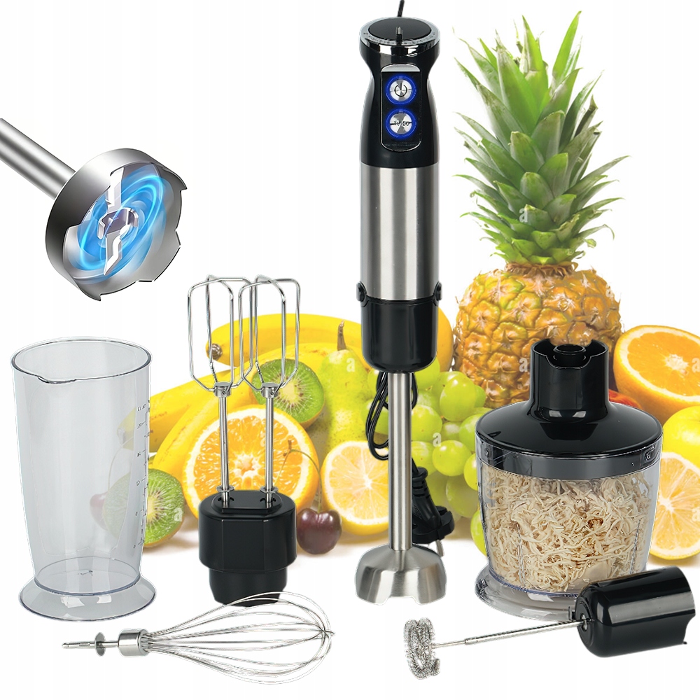 Ruční Elektrický Mixér 800 W Z Nerezové Oceli S Funkcí Mixování