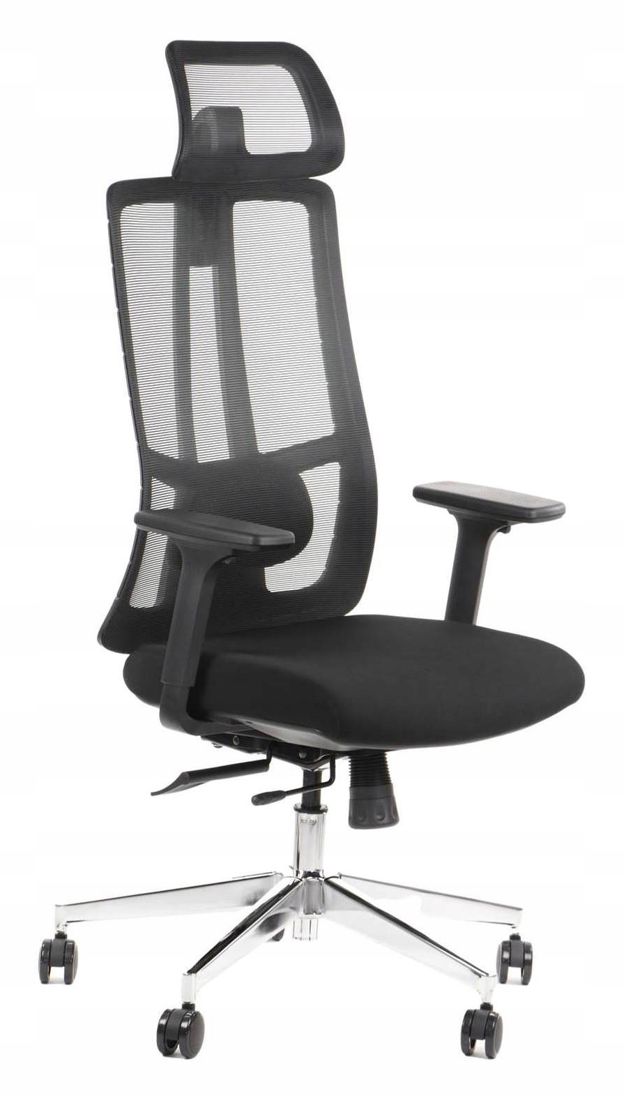 Fotel Biurowy obrotowy Ergont 2 ergonomiczny czarny siatkowy