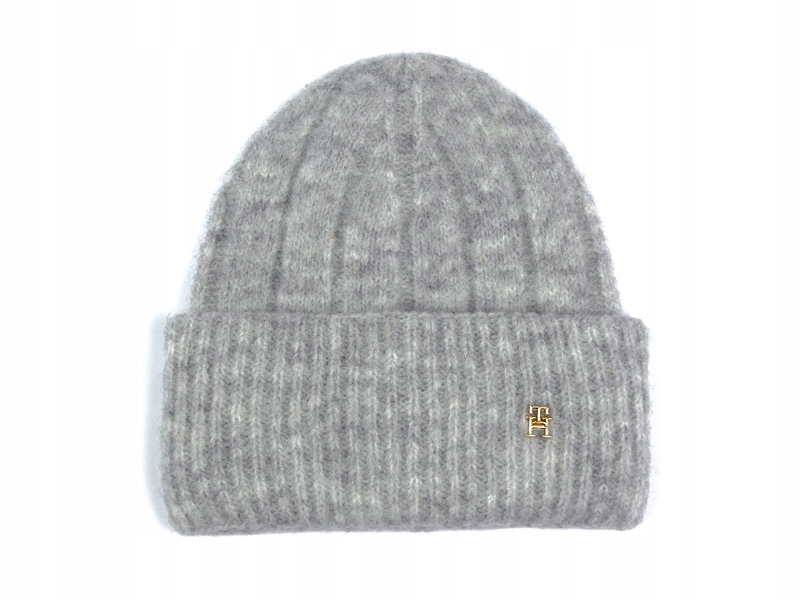 Tommy Hilfiger čepice s vlnou, šedá