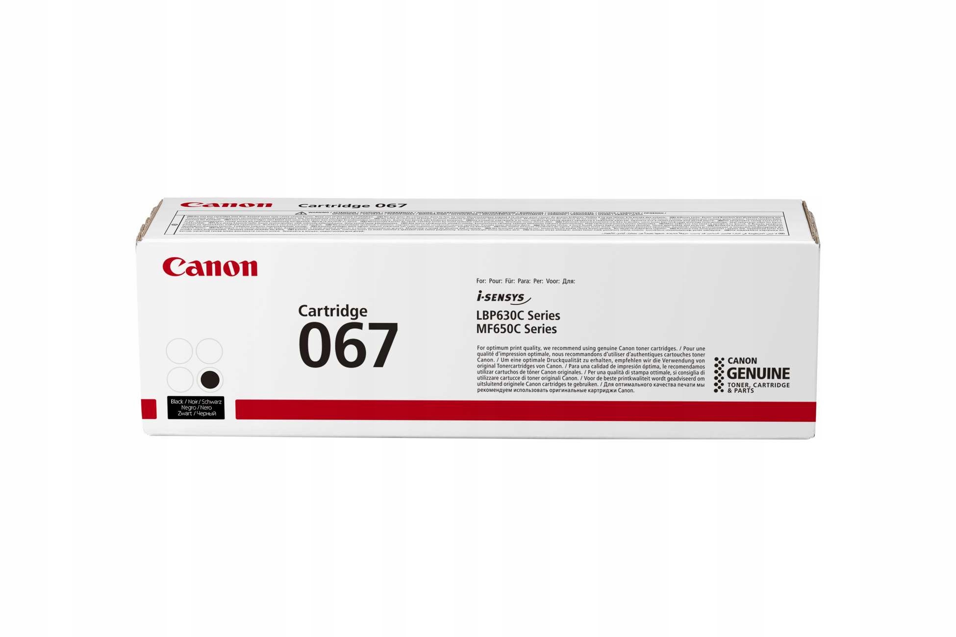 Canon Toner 067 černá pro i-SENSYS LBP631Cw, LBP633Cdwa, MF651Cw, …
