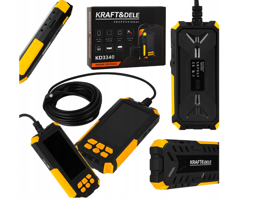 1080P IP68 3000mAh endoskopa diagnostikas kamera, darbības laiks līdz 5 stundām, 4,5 collas