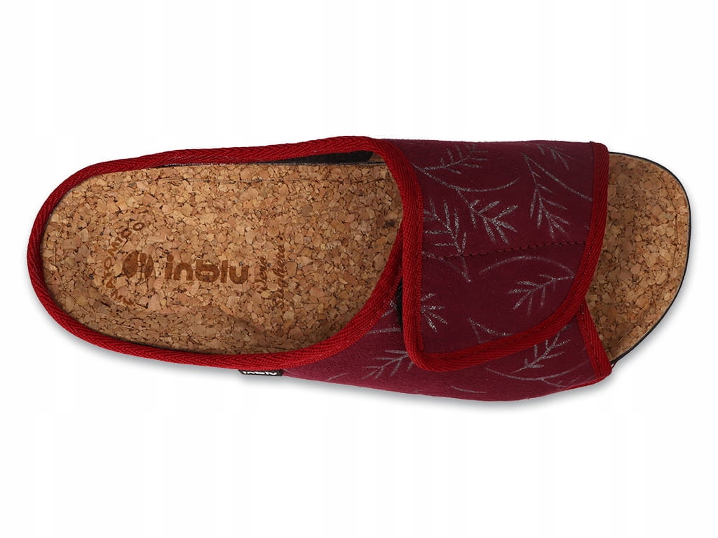 INBLU KAPCIE KLAPKI ODKRYTE PALCE DAMSKIE PROFILOWANE NA RZEPY NA KORKU 37 Kod producenta 155D140