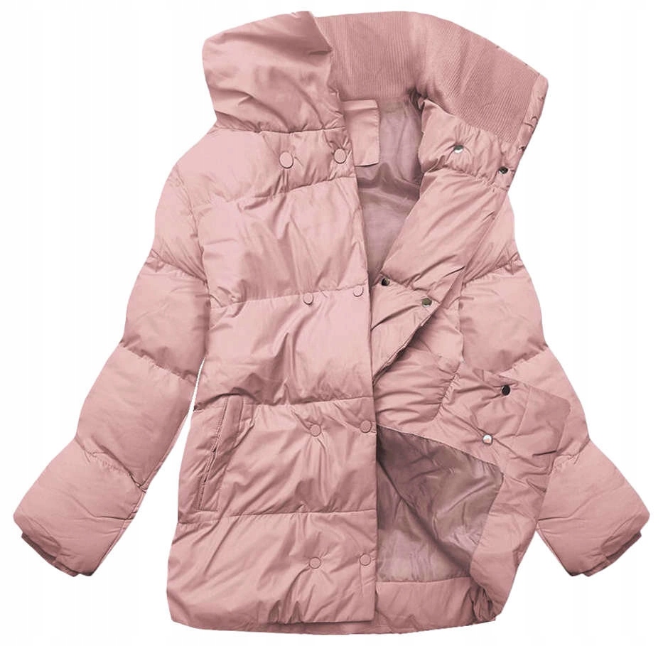 Krátká Zimní Bunda 5M729 Růžová XL (42)