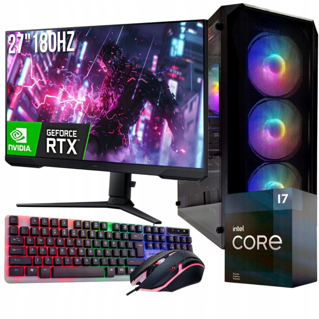 Herní Set I7 32GB Rtx 5060 8GB Monitor 27 180Hz 1ms WIN11