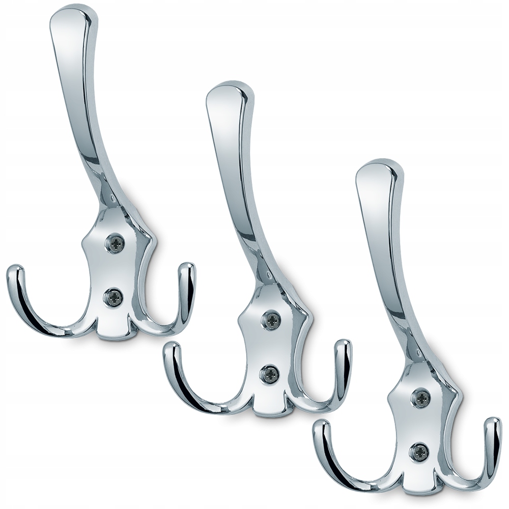 

3x Wieszak Meblowy Na Ubrania Chrom 10%